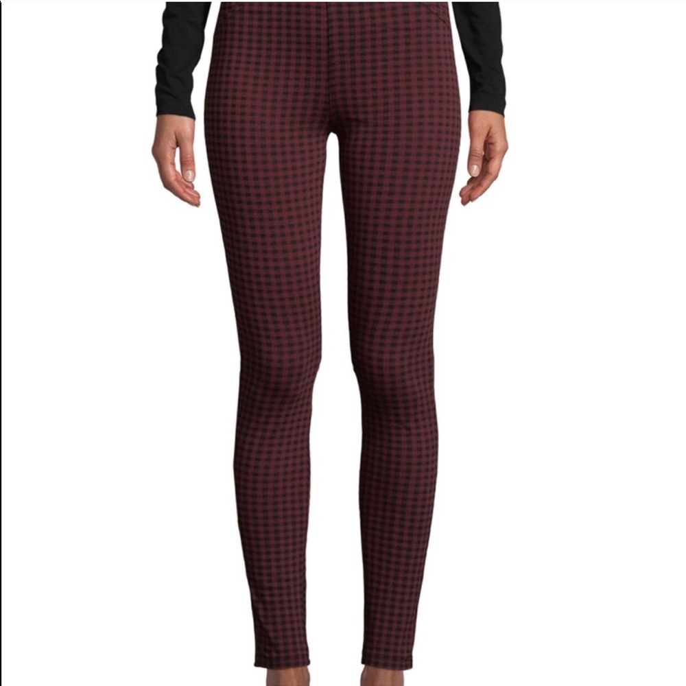 Sanctuary Red and Black Plaid Checkered Pants